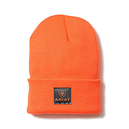 Men's Bright Orange Watch Beanie