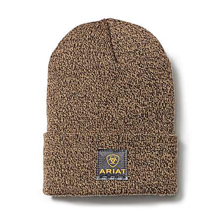 Men's Dark Brown/Sandstone Watch Beanie