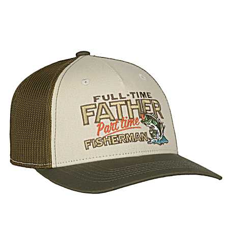Men's Putty/Loden Full Time Fathers Day Cap