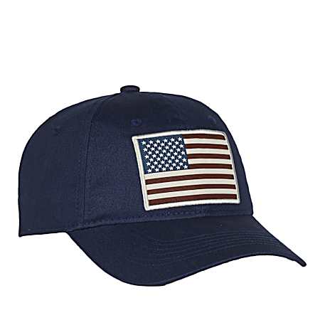 Men's Royal American Flag Patch Logo Cap