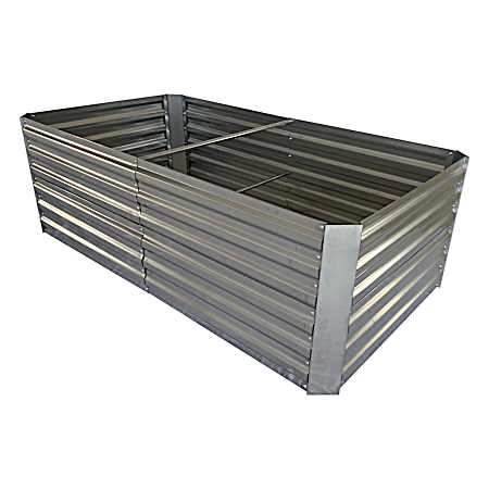 6 ft. x 3 ft. x 2 ft. Galvanized Steel Garden Bed