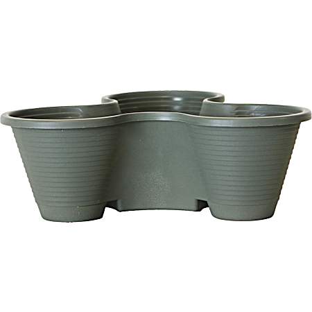 14 in. Olive Green Vertical Stack Planter