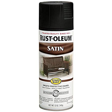 12 oz Stops Rust Satin Enamel Spray