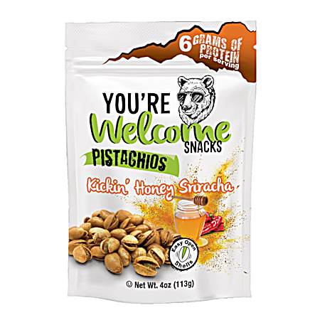 4 oz Kickin' Honey Sriracha Pistachios