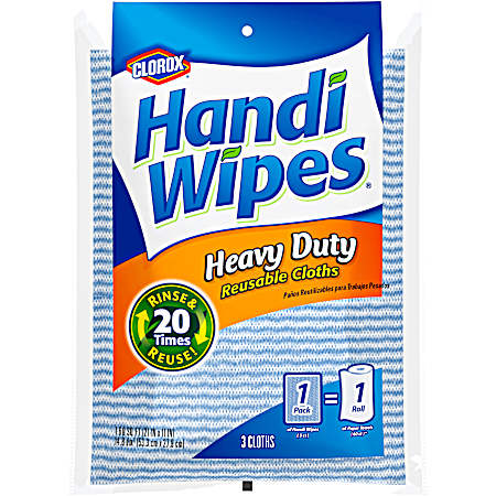 Handi Wipes Heavy Duty Reuseable Cloths - 3 Pk.