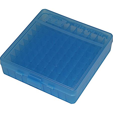 100 Round Blue Flip-Top Ammo Box - 10MM
