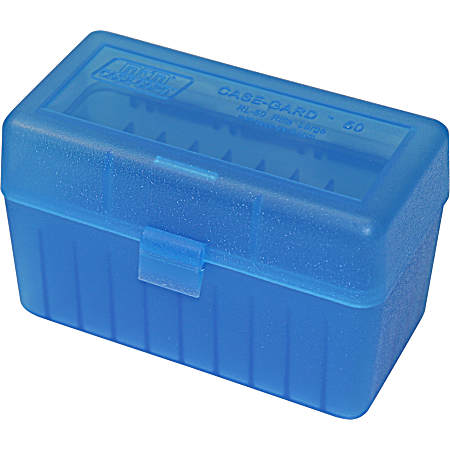 50 Round Blue Flip-Top Ammo Box - 270 Win