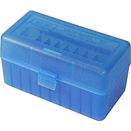 50 Round Blue Flip-Top Ammo Box 308 Win.