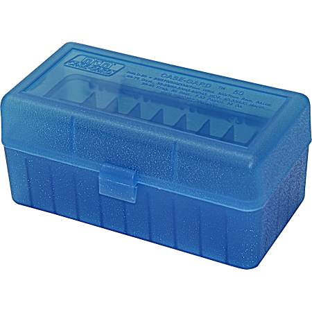 50 Round Blue Flip-Top Ammo Box - 300 WSM 45-70