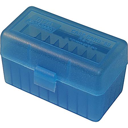 50 Round Blue Flip-Top Ammo Box - 204 Ruger