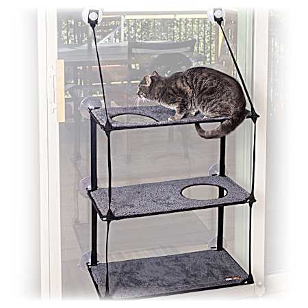 EZ Mount Window Kitty Sill Triple Stack
