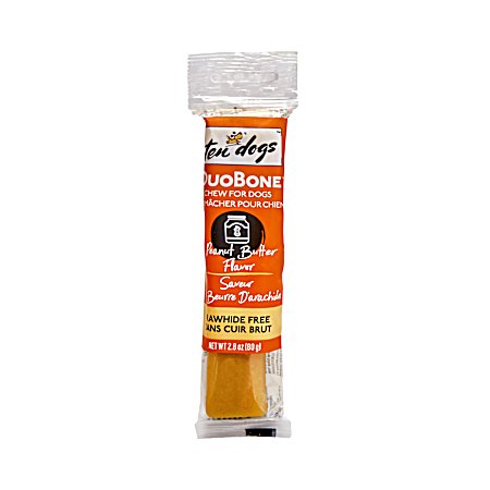 2.8 oz DuoBone Peanut Butter Chew for Dogs
