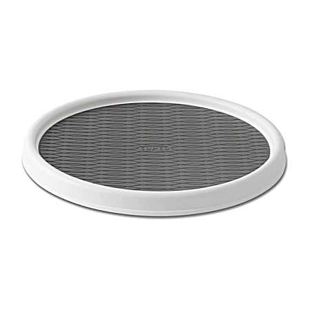 9 in. Gray Non-Skid Cabinet Turntable