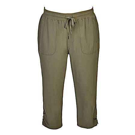 Women's Knit Waistband Capris