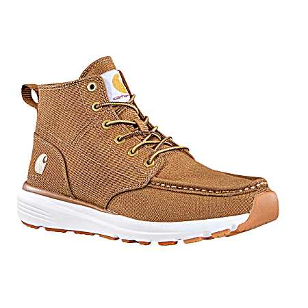 Men's Brown Haslett Moc Toe Canvas Chukka