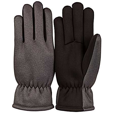Women's Grey/Black Softshell Gloves