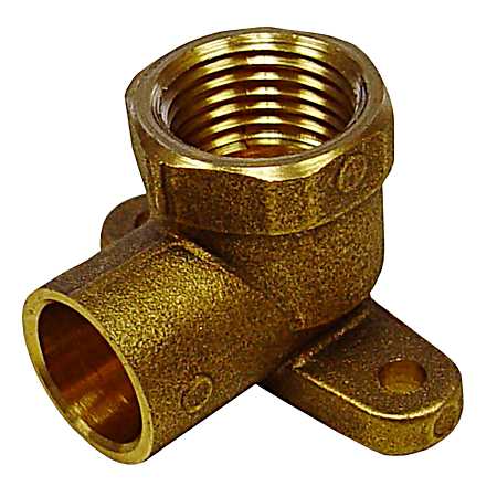 1/2in. x 1/2 in. 90 Degree Cast Lead Free Copper Drop Ear Elbow Fitting