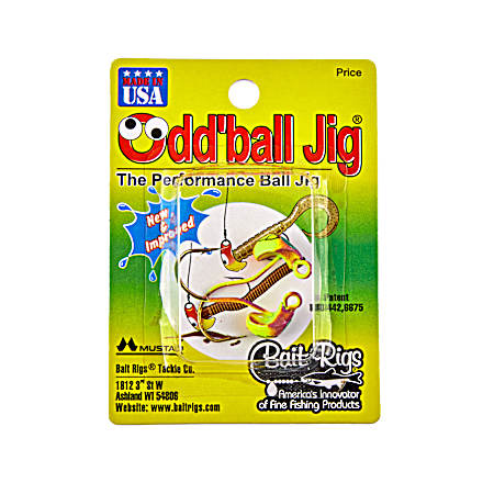 Odd' Ball Jig 2 Pk - Purple Tiger Glow