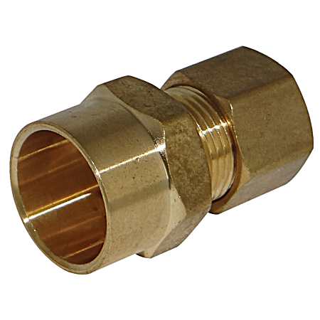 3/8 in. Comp x 1/2 in. Nominal Brass Lead-Free Adapter