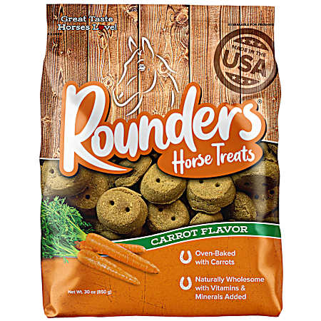 30 Oz Rounders Carrot Horse Treats
