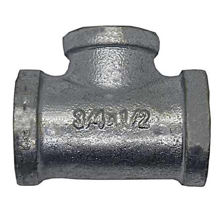 Galvanized Straight Iron Pipe Tee