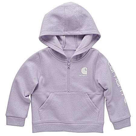 Toddler Girls' Orchid Petal Half-Zip Sweatshirt