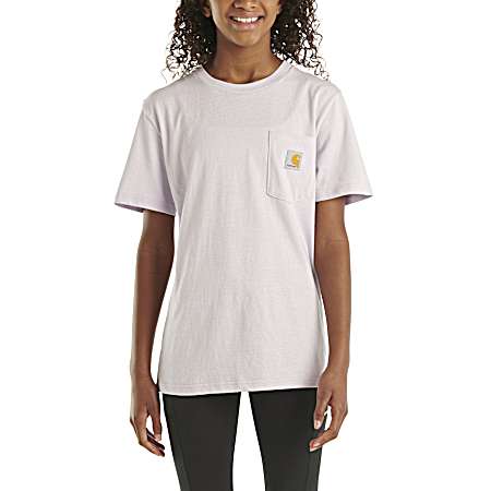 Little Kids' Orchid Petal Pocket Short Sleeve Shirt