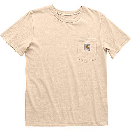 Toddlers' Tropical Peach Pocket Short Sleeve Shirt