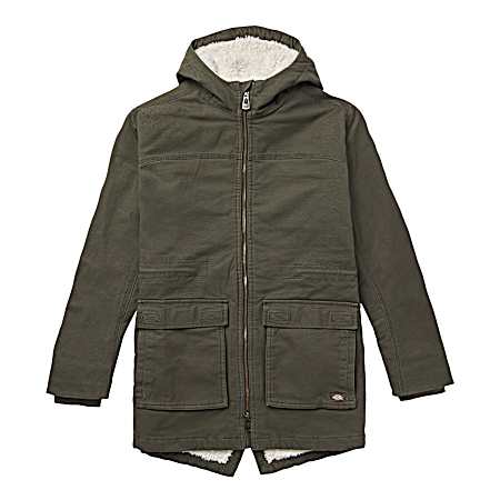 Women's Rinsed Moss Duck Parka