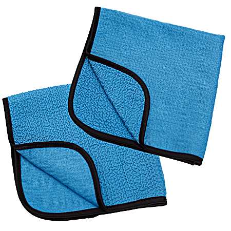 Microfiber Glass Towels - 2 Pk
