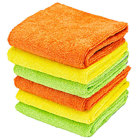 Final Shine Microfiber Cleaning Towels - 6 Pk