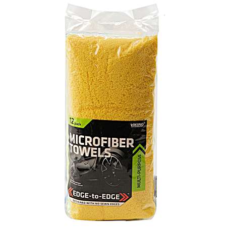 Multi-Purpose Microfiber Towels - 12 Pk