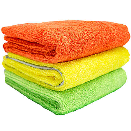 Final Shine Microfiber Cleaning Towels - 3 Pk