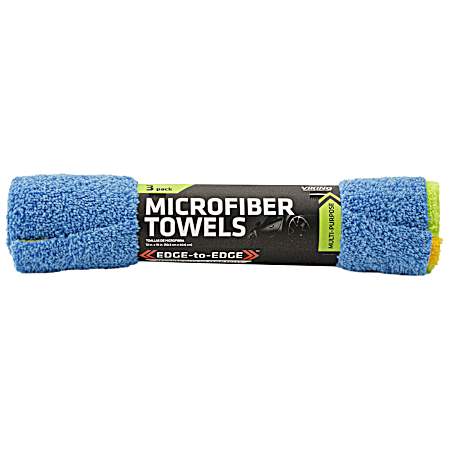 Multi-Purpose Microfiber Auto Cloths - 3 Pk