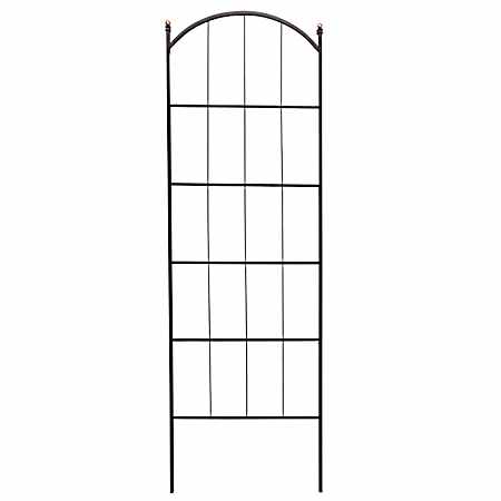 Modern Farmhouse 75 in. Matte Black Trellis