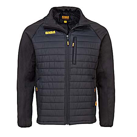 Men's Black Hybrid Water Resistant Jacket
