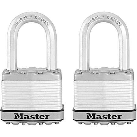 2 in Wide Magnum Laminated Steel Padlock - 2 Pk Keyed Alike
