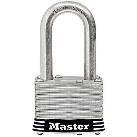 1-3/4 in Wide 1-1/2 in Long Shackle Laminated Stainless Steel Padlock