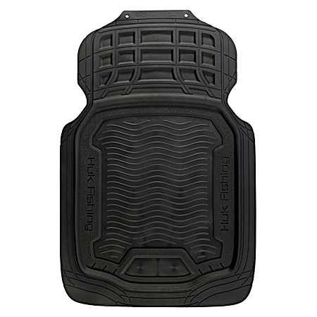 2 pc Black Front Floor Mat Set