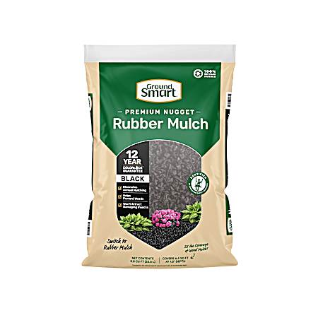 0.8 cu. ft. Black Rubber Nuggets/Mulch