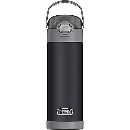 16 oz FUNtainer Stainless Steel Water Bottle with Spout - Charcoal Pearl
