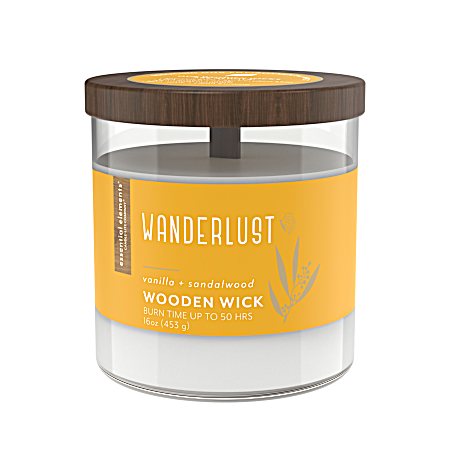 16 oz Wanderlust Wooden-Wick Jar Candle