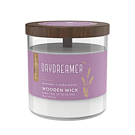 16 oz Daydreamer Wooden-Wick Jar Candle