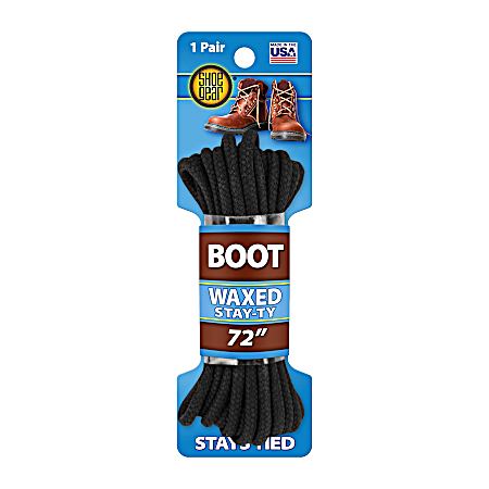 Black Waxed Boot Laces