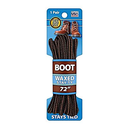 Brown Waxed Boot Laces