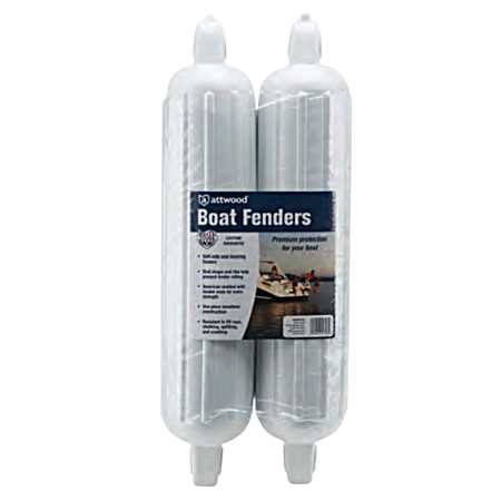 5 in. White Boat Fenders - 2 Pk.