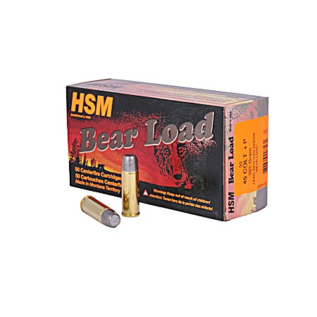 .45 Long Colt Bear Load 325 Grain Handgun Cartridges - 20 Rounds