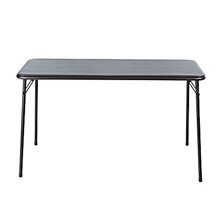 20 in X 48 in Vinyl Top Rectangle Folding Table - Cinnabar