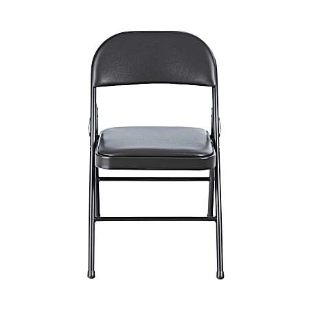 Vinyl Pad Folding Chair - Cinnabar