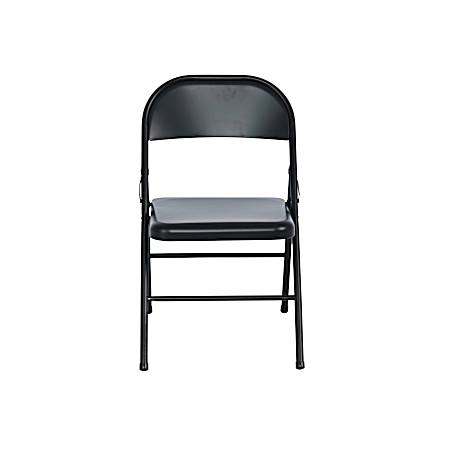 Steel Folding Chair - Black